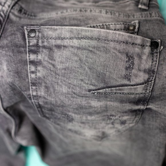 Project X Paris Slim Grey Ripped Jeans Mens (New without tags) - Picture 3 of 6